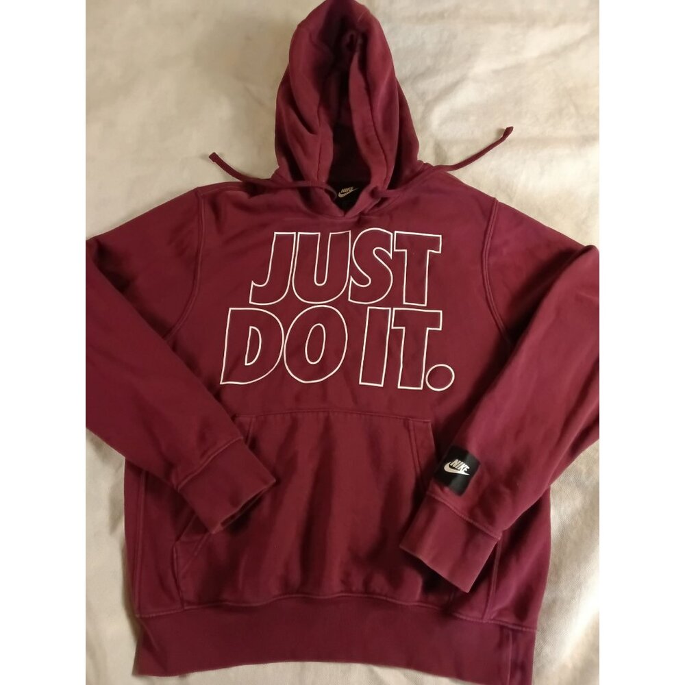 Nike JUST DO IT Hoodie Sweatshirt Small black tag